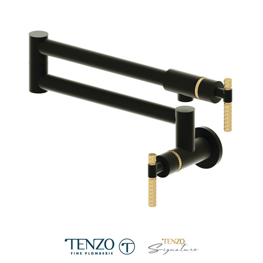 Tenzo Bellacio Pot Filler, Larger Knurled Design BE160-C