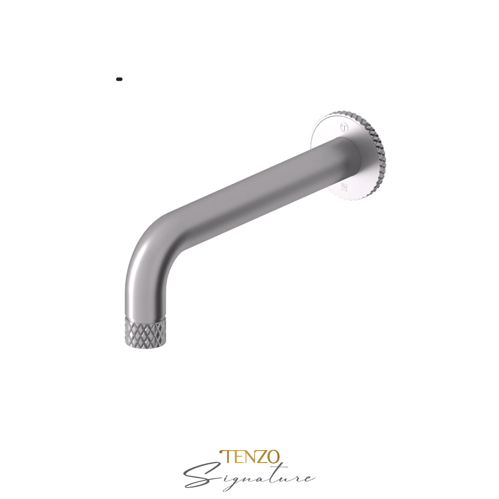 Tenzo Bellacio Wall Mount Tub Spout, Larger Knurled - BS-312-C