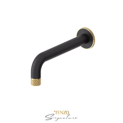 Tenzo Bellacio Wall Mount Tub Spout, Larger Knurled - BS-312-C