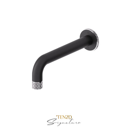 Tenzo Bellacio Wall Mount Tub Spout, Larger Knurled - BS-312-C