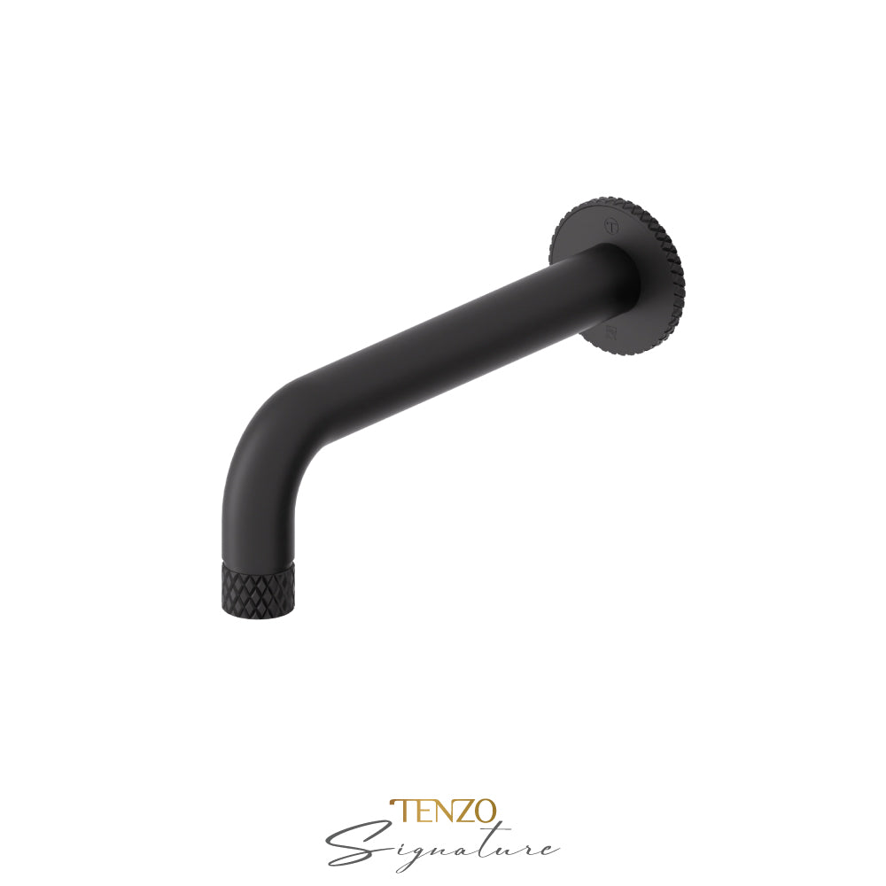 Tenzo Bellacio Wall Mount Tub Spout, Larger Knurled - BS-312-C