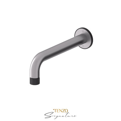 Tenzo Bellacio Wall Mount Tub Spout, Smaller Knurled - BS-312-F