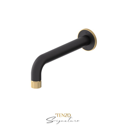 Tenzo Bellacio Wall Mount Tub Spout, Smaller Knurled - BS-312-F