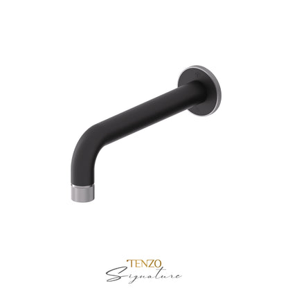 Tenzo Bellacio Wall Mount Tub Spout, Smaller Knurled - BS-312-F