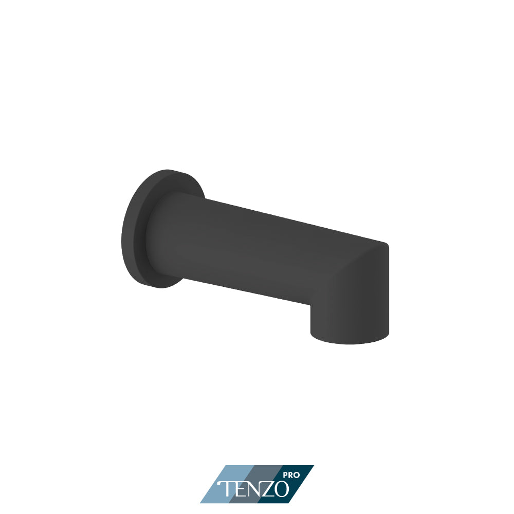 Tenzo BS-403 wall mount tub spout, matte black