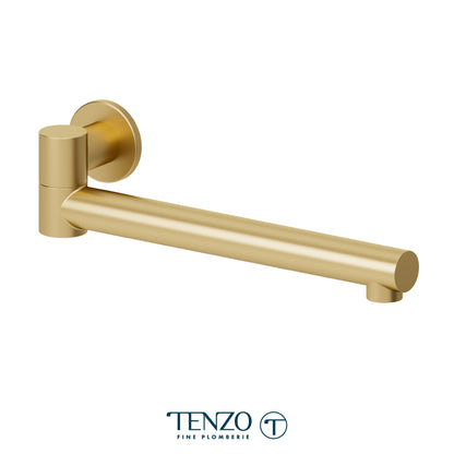Tenzo Wall Mount Swivel Tub Spout, Round, 30 cm [12”] - BSS-303