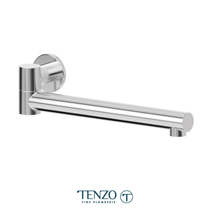 Tenzo Wall Mount Swivel Tub Spout, Round, 30 cm [12”] - BSS-303