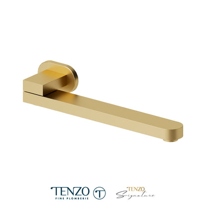 Tenzo Wall Mount Swivel Tub Spout, Flat, 30 cm [12”] - BSS-305