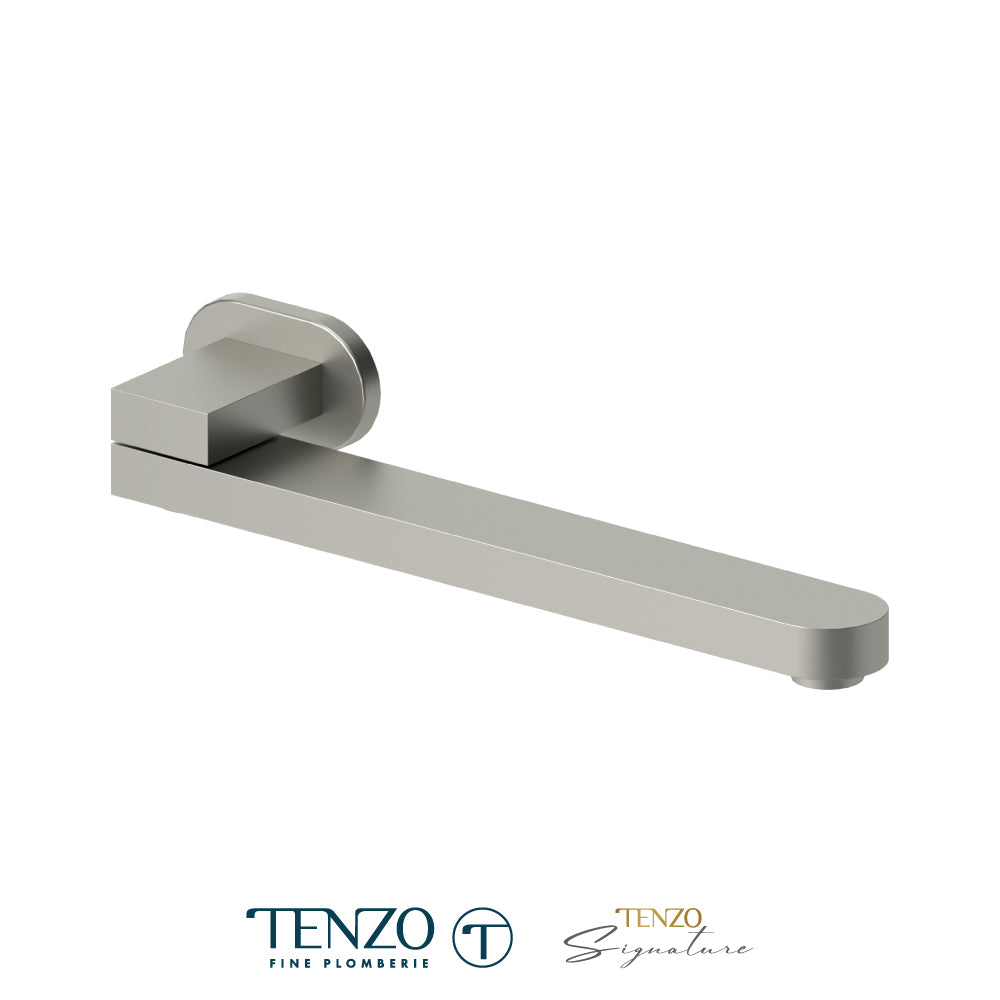 Tenzo Wall Mount Swivel Tub Spout, Flat, 30 cm [12”] - BSS-305