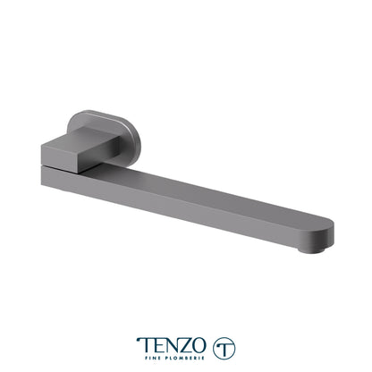 Tenzo Wall Mount Swivel Tub Spout, Flat, 30 cm [12”] - BSS-305