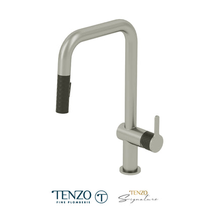 Tenzo Calozy Pull-Down Single-Handle Kitchen Faucet With U-Spout & 2-Function Sprayer - CA131