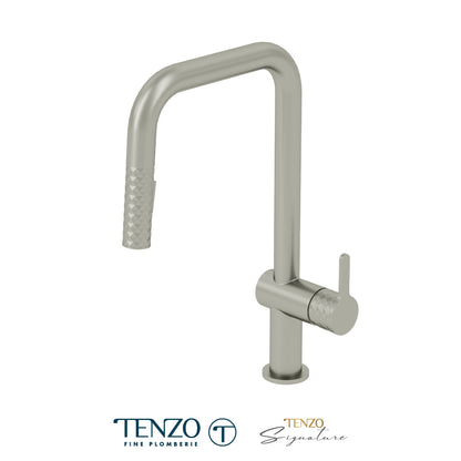 Tenzo Calozy Pull-Down Single-Handle Kitchen Faucet With U-Spout & 2-Function Sprayer - CA131