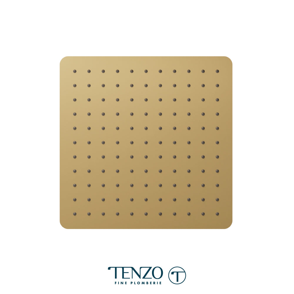 Tenzo Quantum Recessed Ceiling Shower Head, 30 x 30 cm [12"] - CSH-12-Q