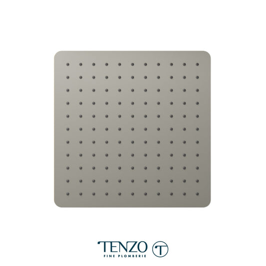 Tenzo Quantum Recessed Ceiling Shower Head, 30 x 30 cm [12"] - CSH-12-Q