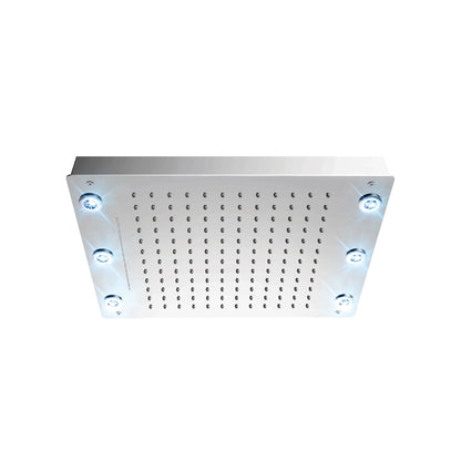 Tenzo Ceiling Shower Head With Waterfall & LED, 33 x 43 cm [13 x 17"] - CTS-1317LW