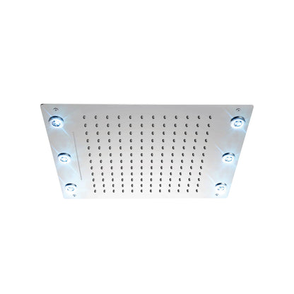 Tenzo Ceiling Shower Head With Waterfall & LED, 33 x 43 cm [13 x 17"] - CTS-1317LW