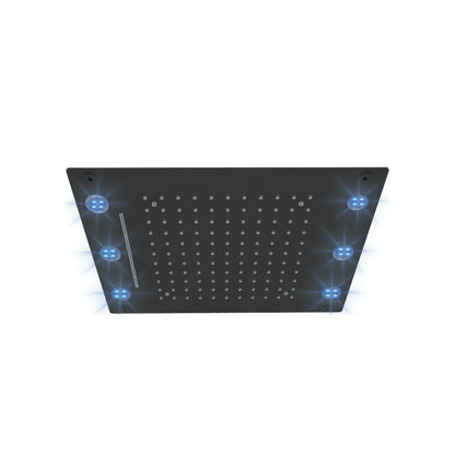Tenzo Ceiling Shower Head With Waterfall & LED, 33 x 43 cm [13 x 17"] - CTS-1317LW