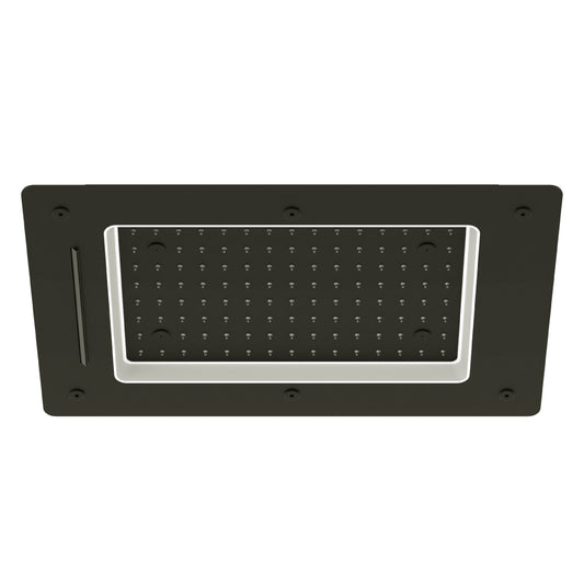 Tenzo Ceiling Shower Head With Waterfall, Mist & Chromotherapy LED, 40 x 60 cm [16 x 24"] - CTS-1624LWM