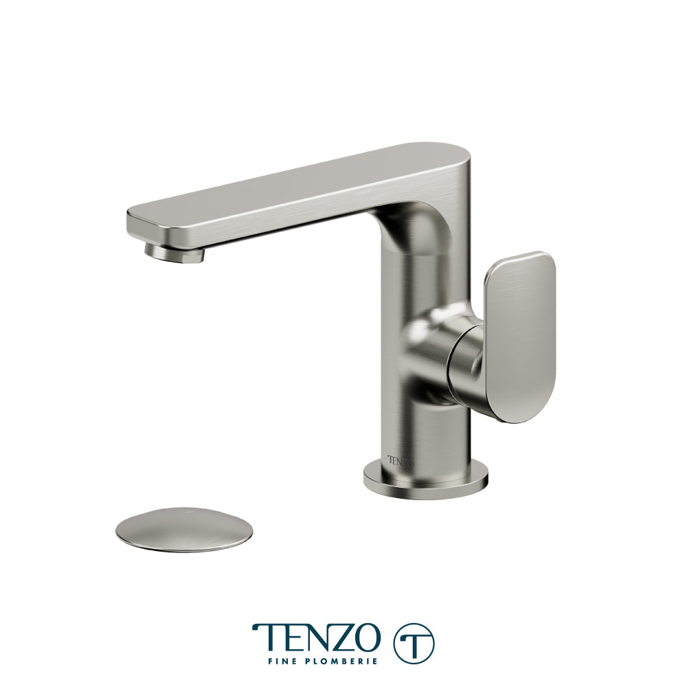 Tenzo Delano Side-Lever Single Hole Lavatory Faucet, Drain without Overflow - DE10-W