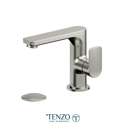 Tenzo Delano Side-Lever Single Hole Lavatory Faucet, Drain without Overflow - DE10-W
