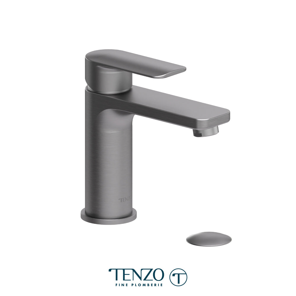Tenzo Delano Top-Lever Single Hole Lavatory Faucet, Drain without Overflow - DE11-W