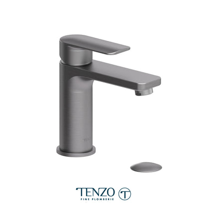 Tenzo Delano Top-Lever Single Hole Lavatory Faucet, Drain without Overflow - DE11-W