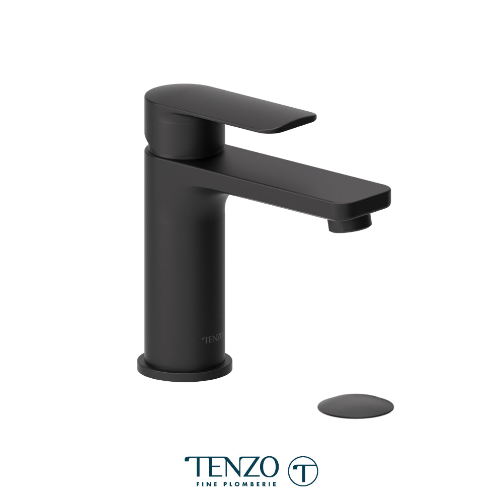 Tenzo Delano Top-Lever Single Hole Lavatory Faucet, Drain without Overflow - DE11-W