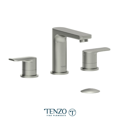 Tenzo Delano 8 Inch Widespread Lavatory Faucet, Drain without Overflow - DE13-W