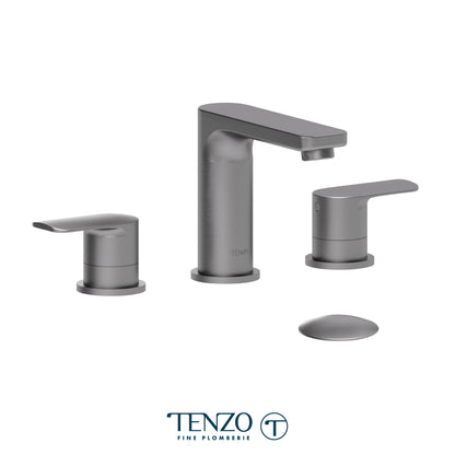 Tenzo Delano 8 Inch Widespread Lavatory Faucet, Drain without Overflow - DE13-W