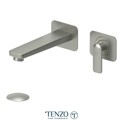 Tenzo Delano Wall Mount Lavatory Faucet, Drain without Overflow - DE14-W