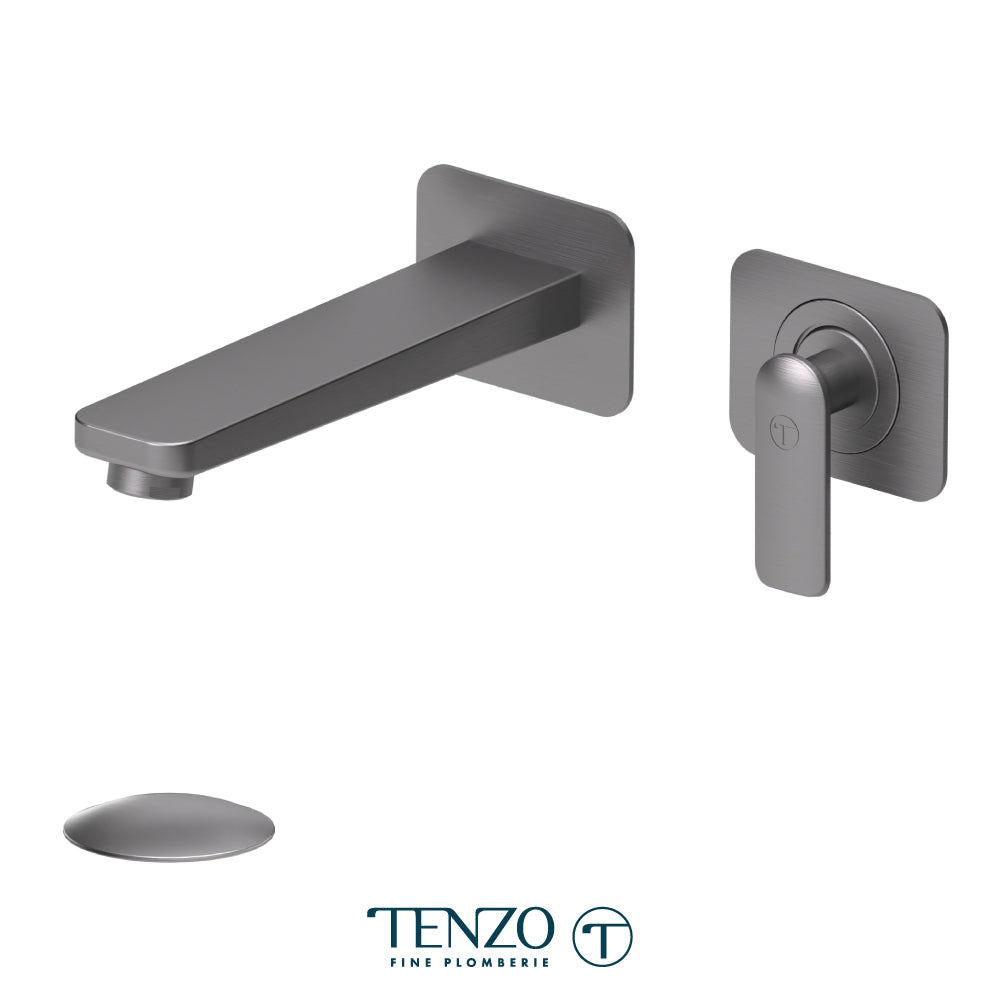 Tenzo Delano Wall Mount Lavatory Faucet, Drain without Overflow - DE14-W