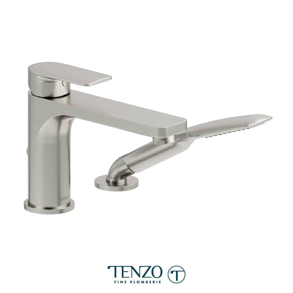 Tenzo Delano 2-Piece Deck Mount Tub Filler with Hand Shower - DE31