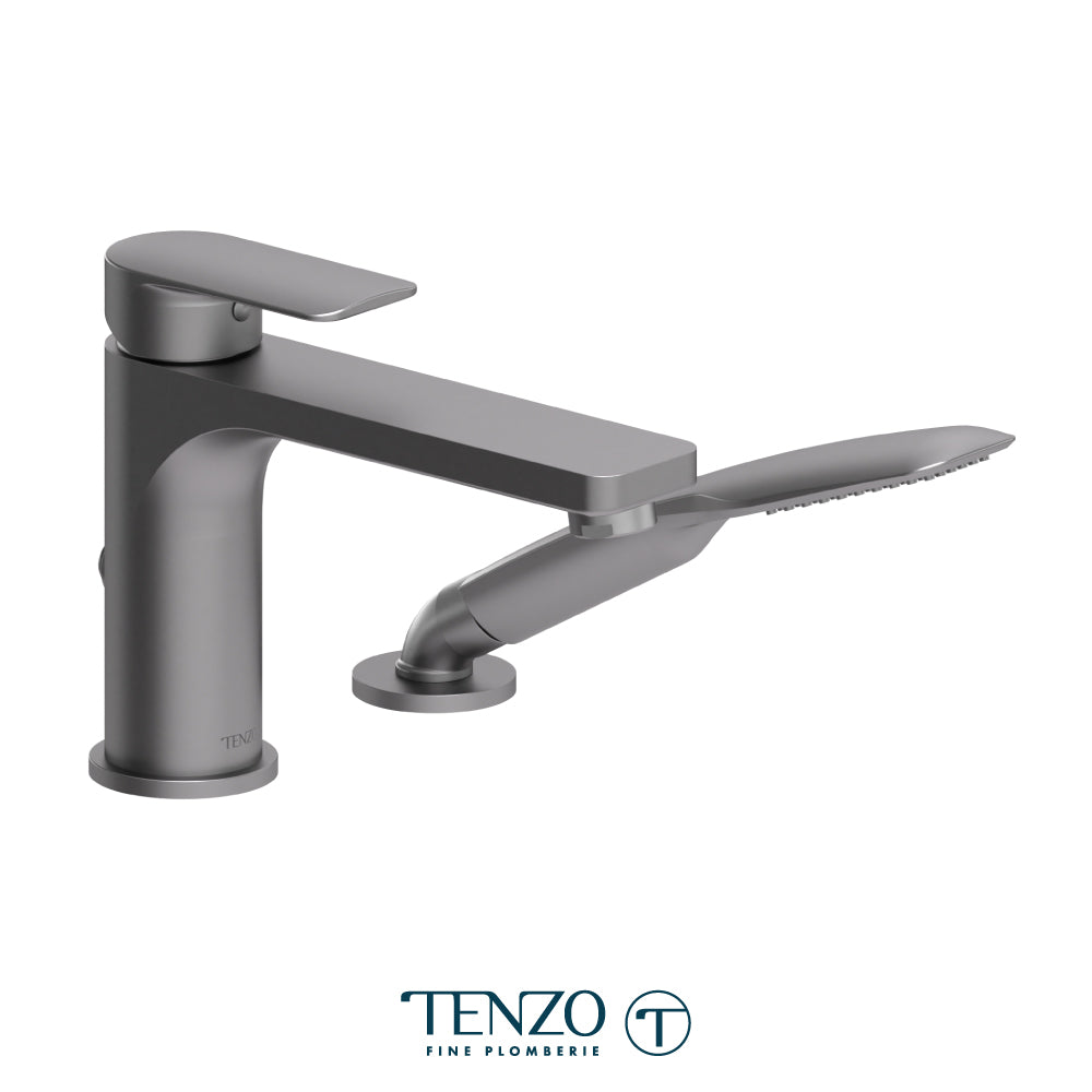Tenzo Delano 2-Piece Deck Mount Tub Filler with Hand Shower - DE31