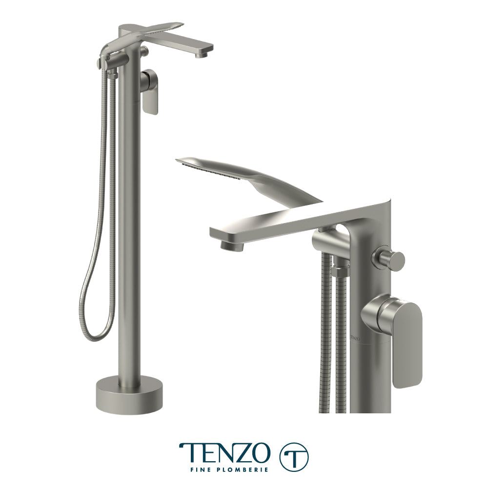 Tenzo Delano Freestanding Tub Filler with Hand Shower - DE52