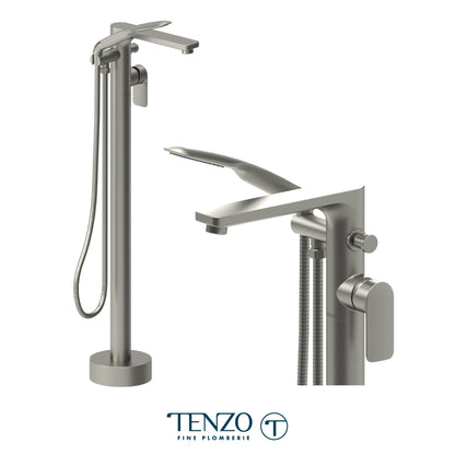 Tenzo Delano Freestanding Tub Filler with Hand Shower - DE52