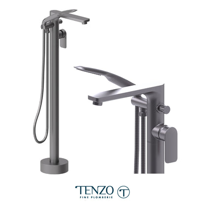 Tenzo Delano Freestanding Tub Filler with Hand Shower - DE52