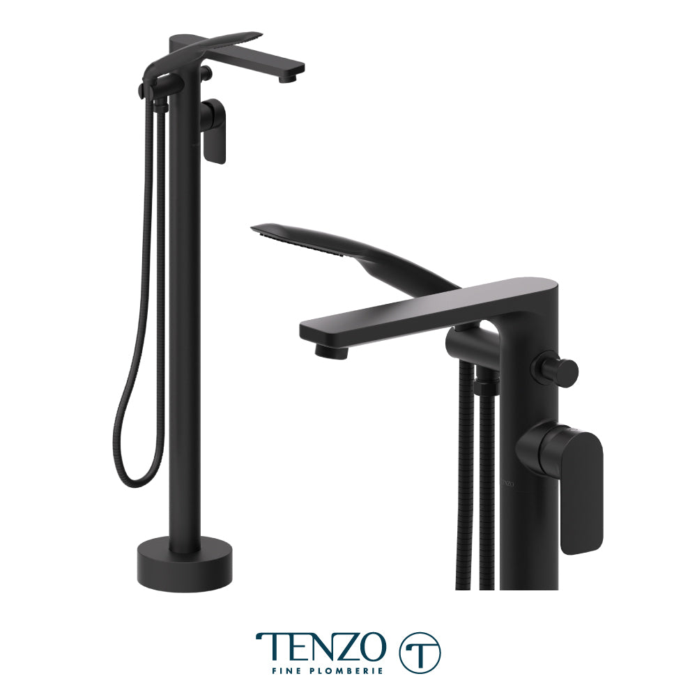 Tenzo Delano Freestanding Tub Filler with Hand Shower - DE52