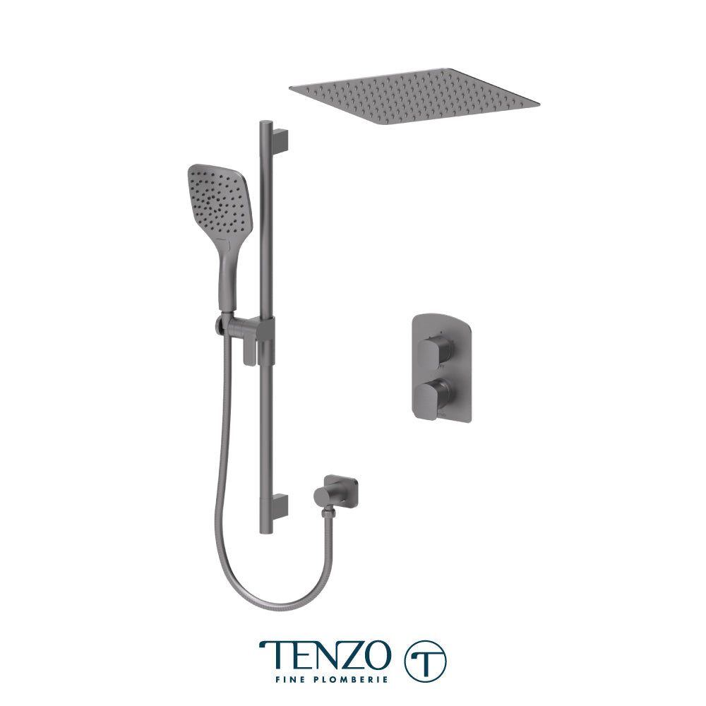 Tenzo DEPB32-21164 shower kit, gun metal