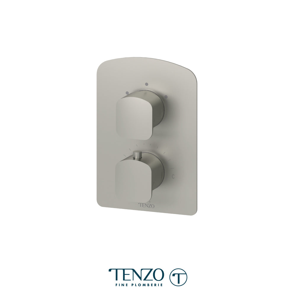 Tenzo Delano T-Box 2-Function Thermostatic Shower Valve, Rough & Trim - DET32