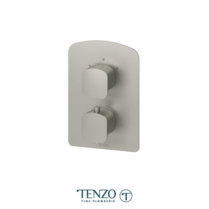 Tenzo Delano T-Box 2-Function Thermostatic Shower Valve, Rough & Trim - DET32