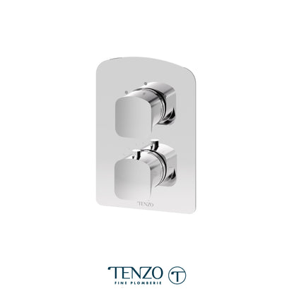 Tenzo Delano T-Box 2-Function Thermostatic Shower Valve, Rough & Trim - DET32