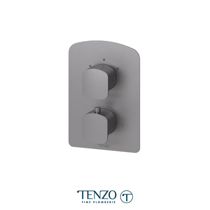 Tenzo Delano T-Box 2-Function Thermostatic Shower Valve, Rough & Trim - DET32