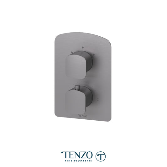 Tenzo Delano T-Box 2-Function Thermostatic Shower Valve, Rough & Trim - DET32