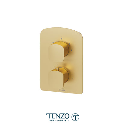 Tenzo Delano T-Box 3-Function Thermostatic Shower Valve, Rough & Trim - DET33