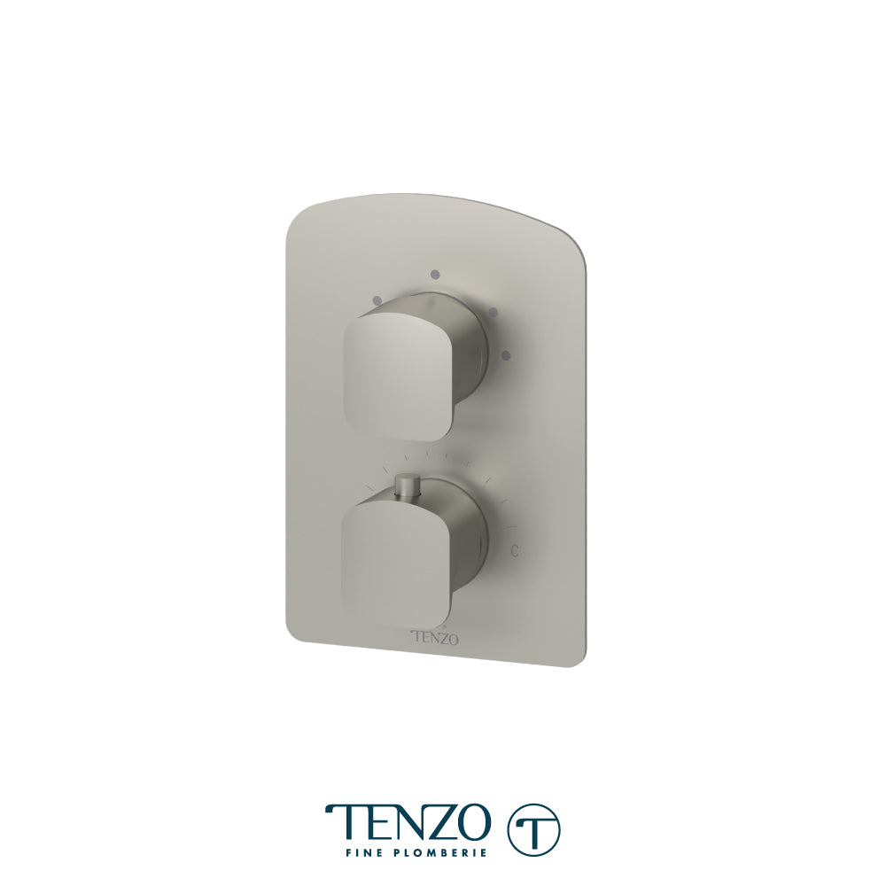 Tenzo Delano T-Box 3-Function Thermostatic Shower Valve, Rough & Trim - DET33