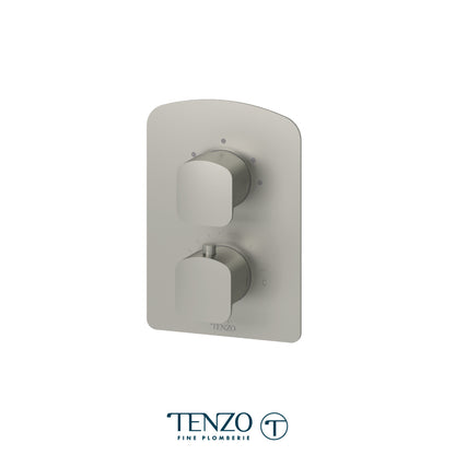 Tenzo Delano T-Box 3-Function Thermostatic Shower Valve, Rough & Trim - DET33