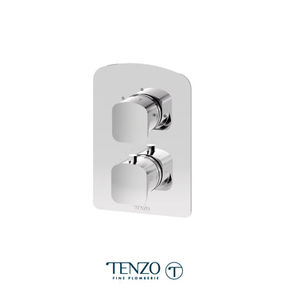 Tenzo Delano T-Box 3-Function Thermostatic Shower Valve, Rough & Trim - DET33