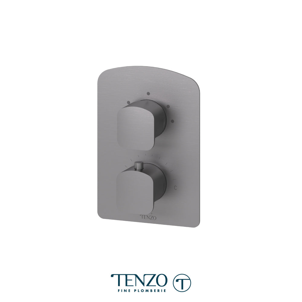 Tenzo Delano T-Box 3-Function Thermostatic Shower Valve, Rough & Trim - DET33