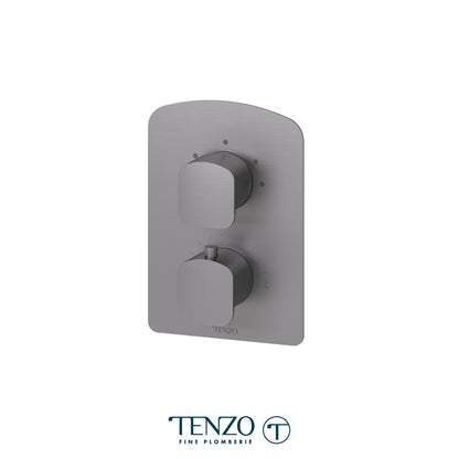 Tenzo Delano T-Box 3-Function Thermostatic Shower Valve, Rough & Trim - DET33