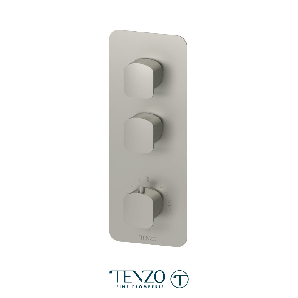 Tenzo Delano Extenza 2-Function Thermostatic High-Flow Shower Valve, Rough & Trim - DET42